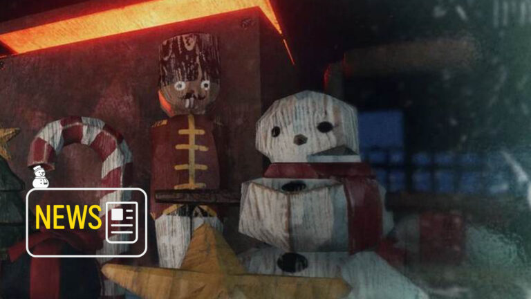 Mehrere Holzfiguren, darunter ein Nussknacker und ein Schneemann.