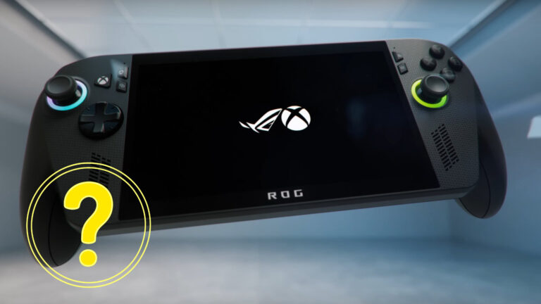 Die Gesamtansicht des Xbox ROG Ally.