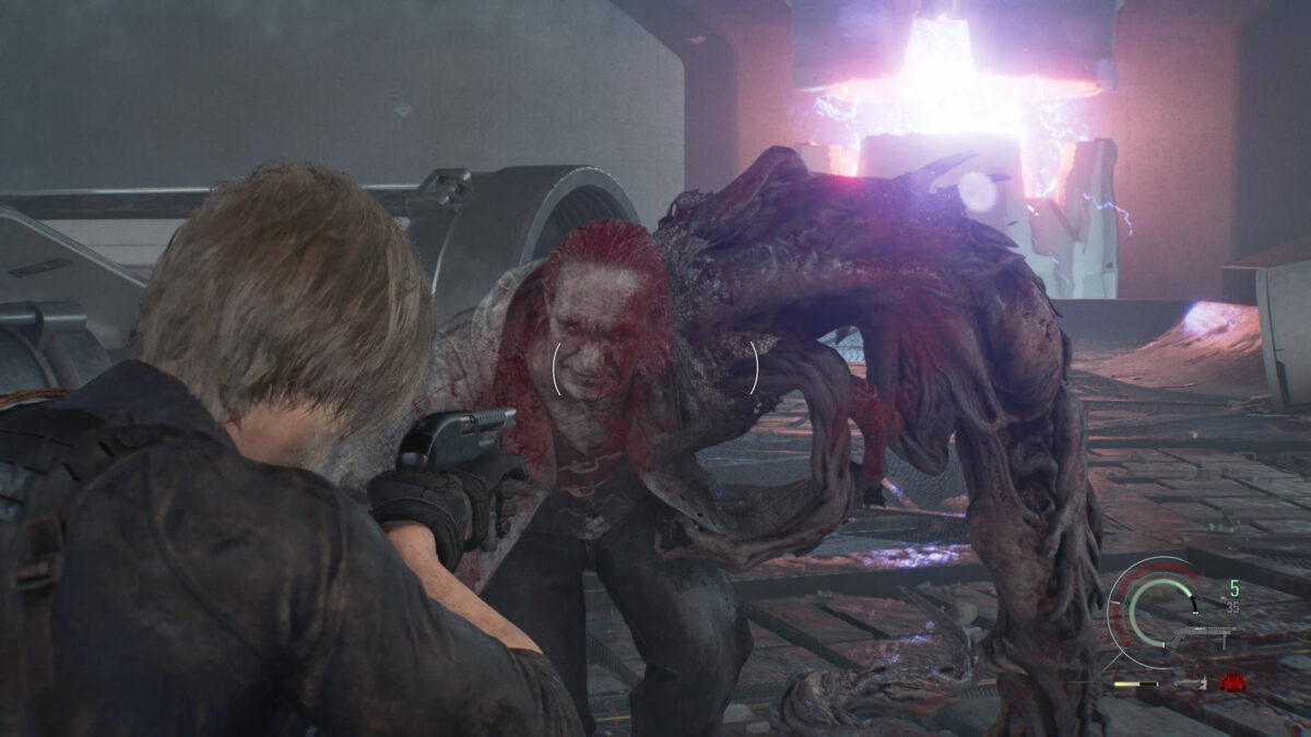 Mutierter Victor Gideon im Bosskampf von Resident Evil Requiem.