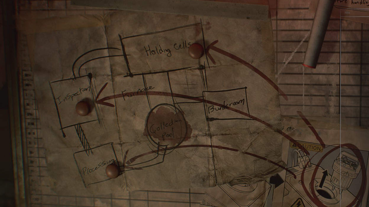 A map showing the locations of the joint plugs.