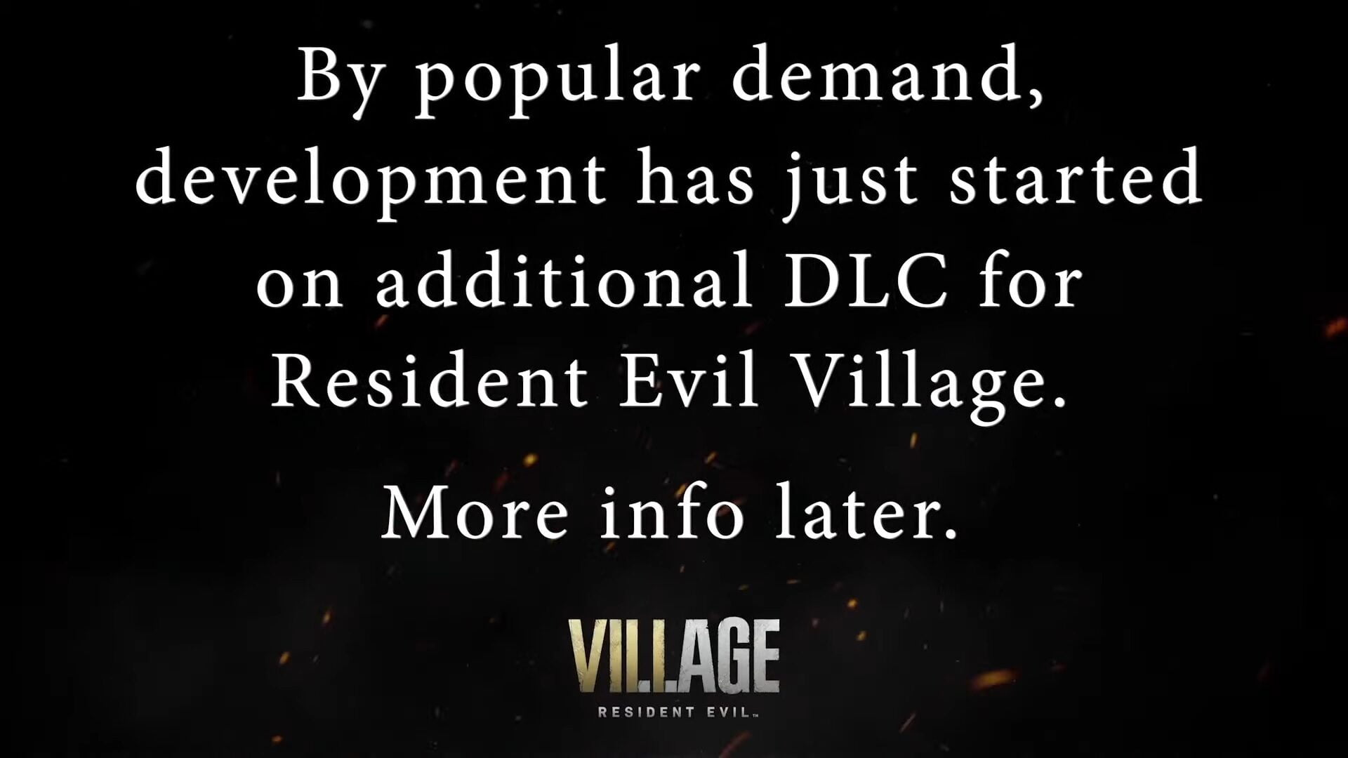 Die Ankündigung des Resident Evil Village DLCs