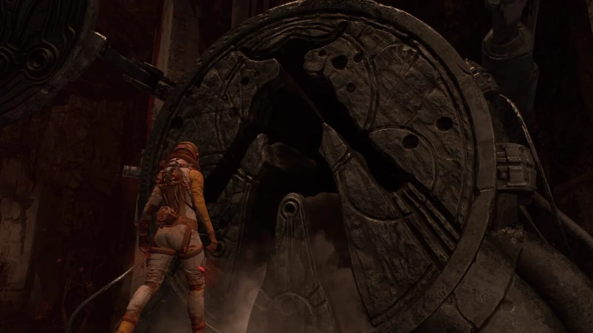 Ein Rekonstruktor erstellt in Returnal einen Klon von Selene.