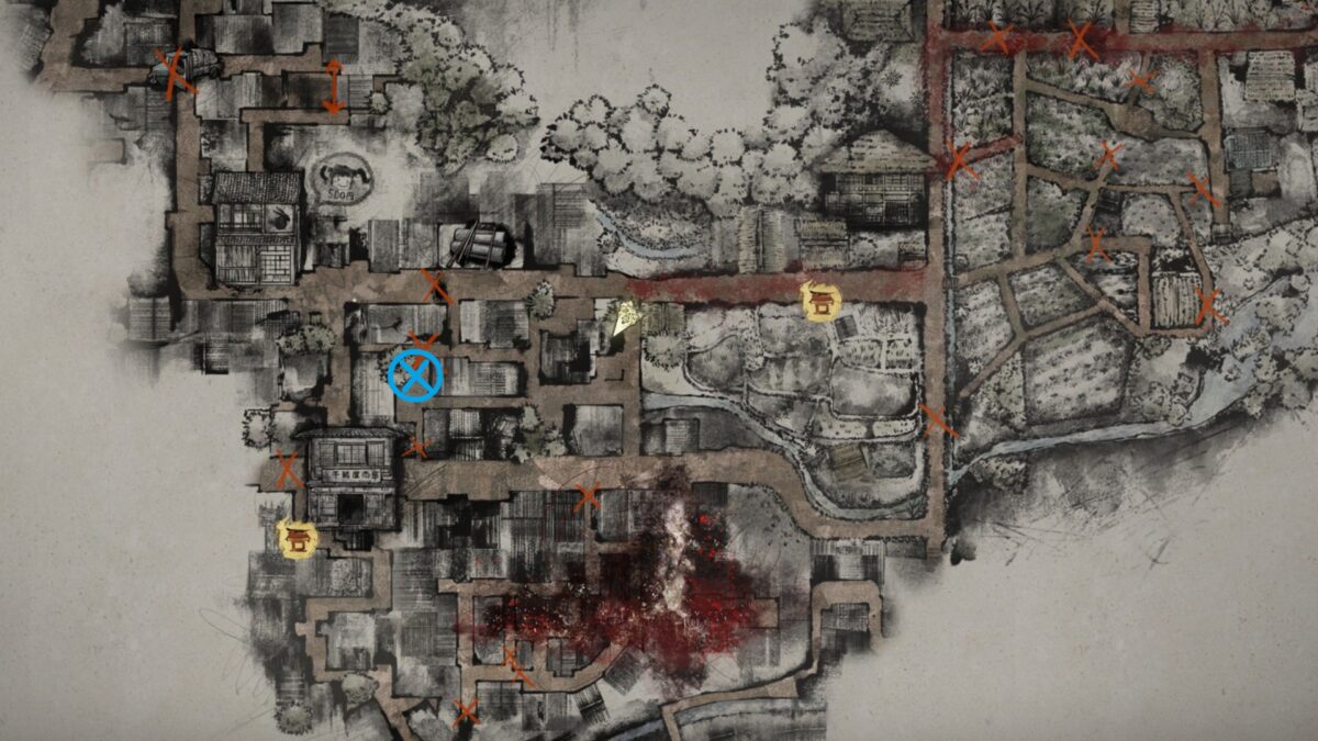 A map of Silent Hill f.