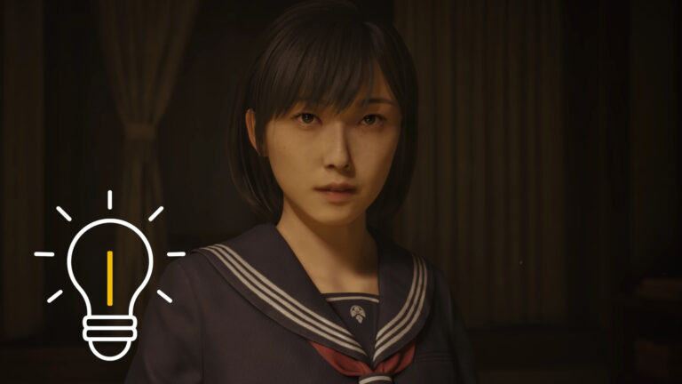 A young woman stares off emotionlessly into the distance.