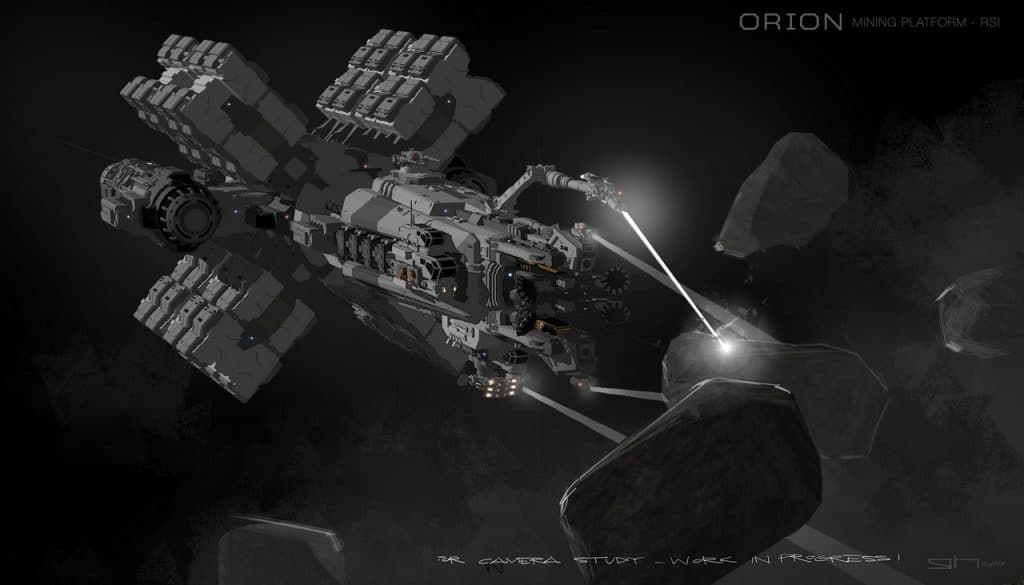 space mining ship