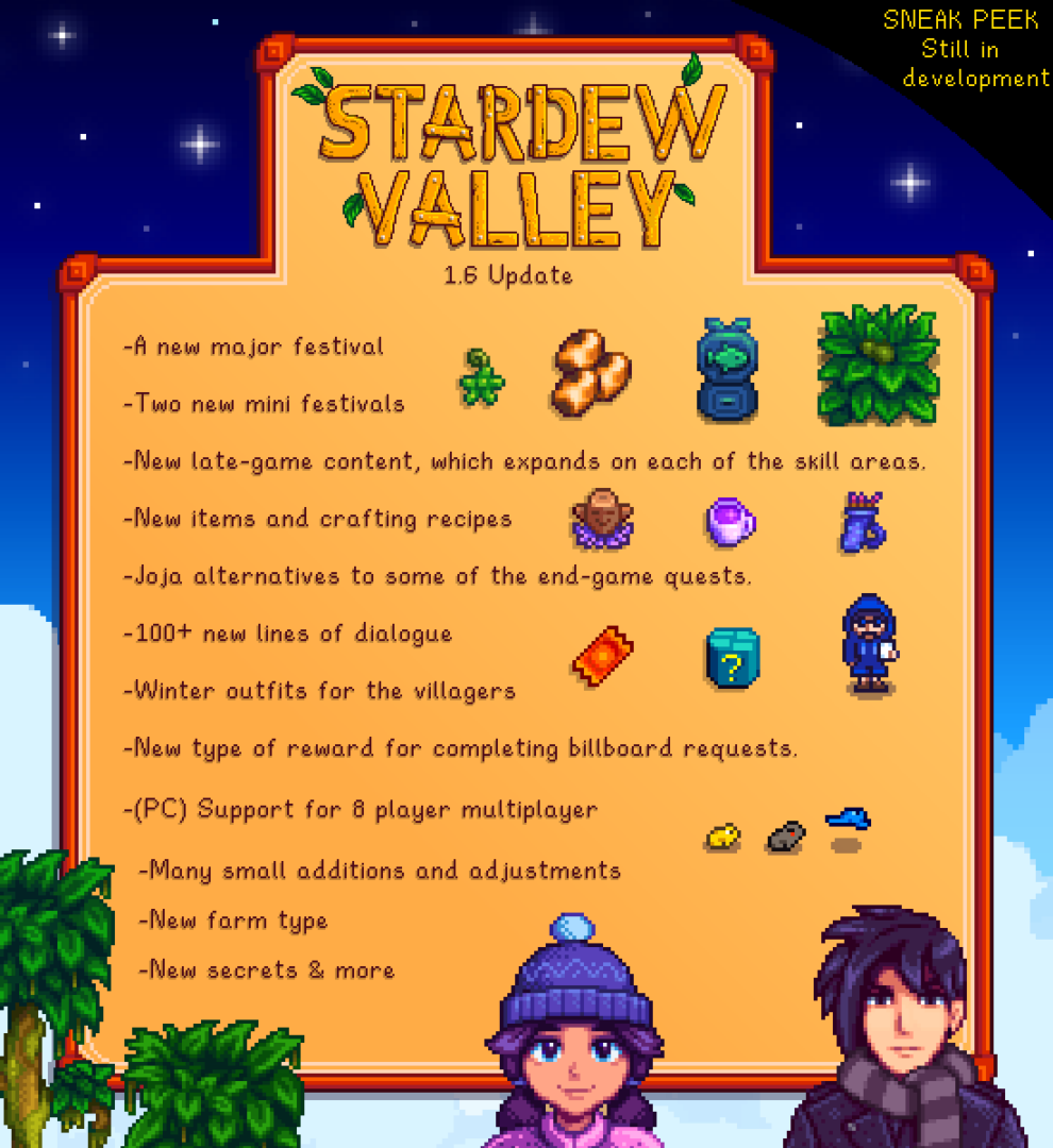 Stardew Valley Update 1.6