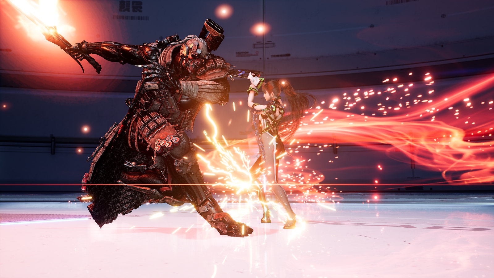 Protagonistin Eve kämpft in Stellar Blade mit "MANN", dem Anführer der Sentinals.