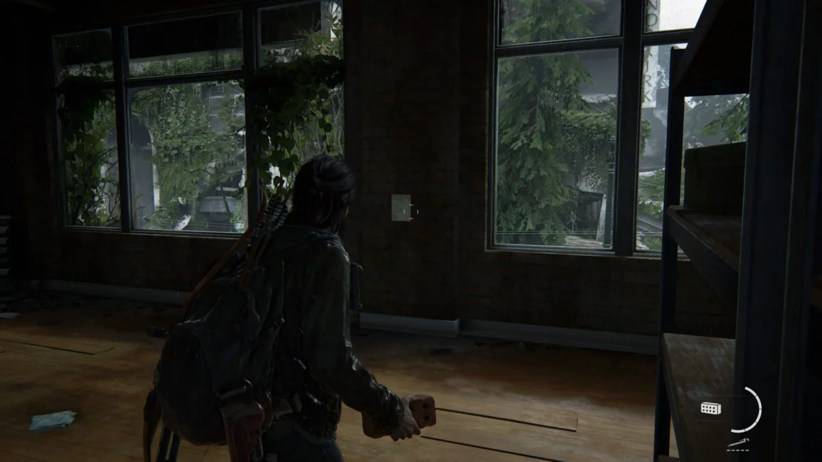 Ellie findet in The Last of Us 2 eine Notiz an der Wand des Stofflagers.