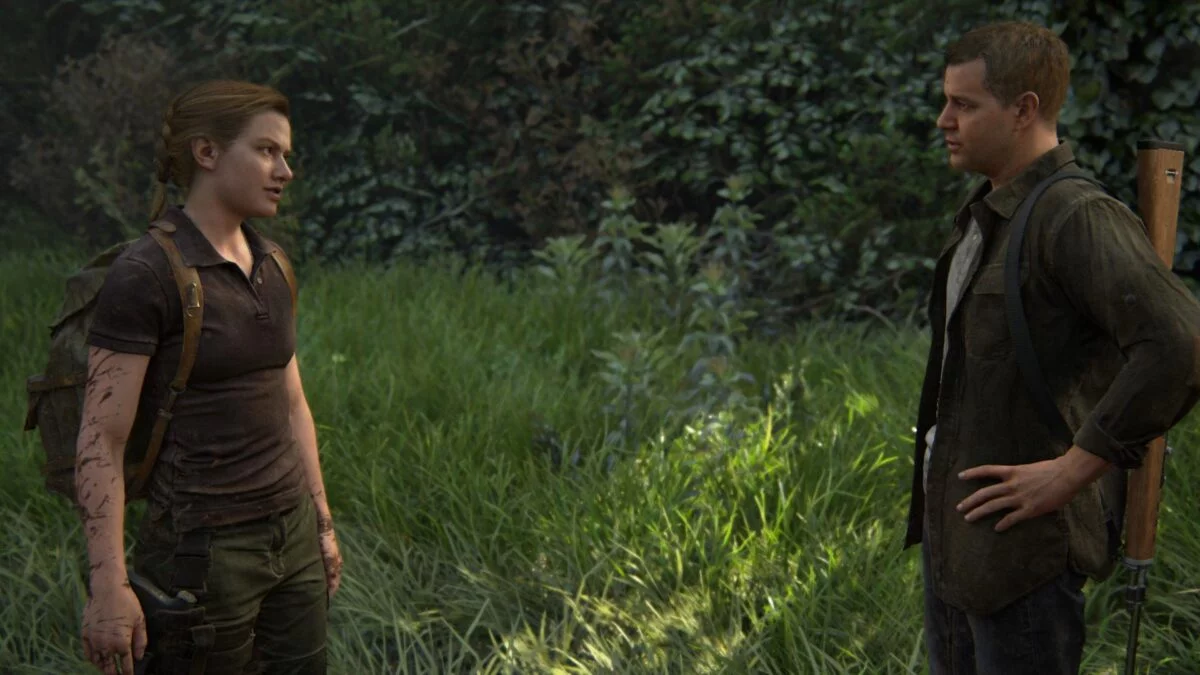 Abby und ihr Vater unterhalten sich im Zoo von The Last of Us 2.