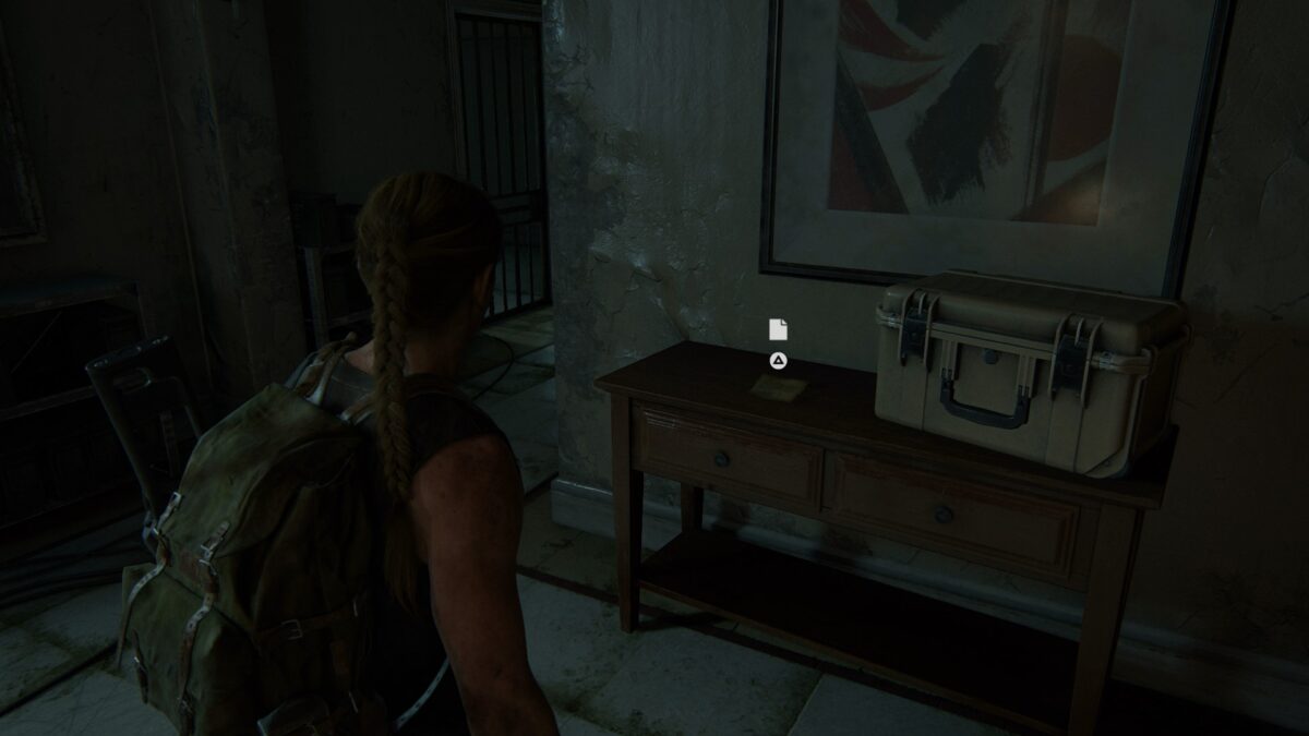 Abby findet in The Last of Us 2 eine WLF-Notiz.