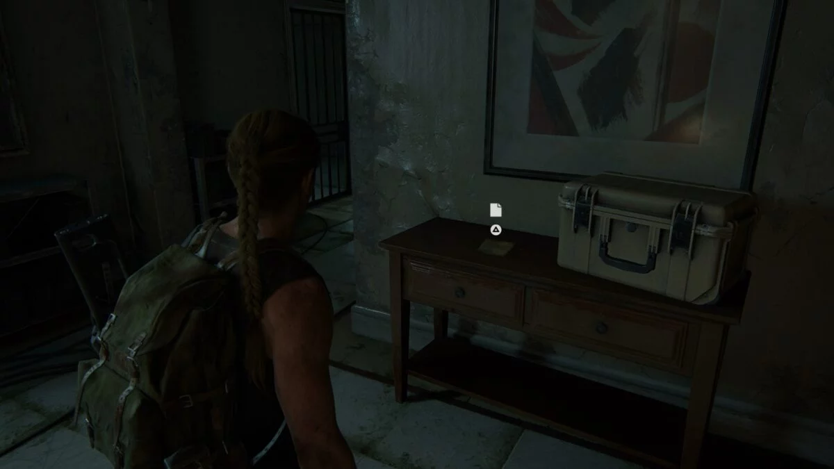 Abby findet in The Last of Us 2 eine WLF-Notiz.