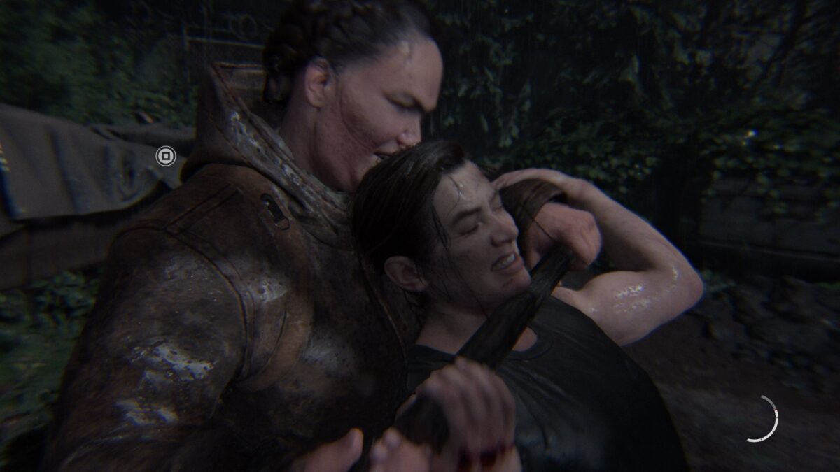 Abby wird in The Last of Us 2 von einer großen Seraphitin gewürgt.