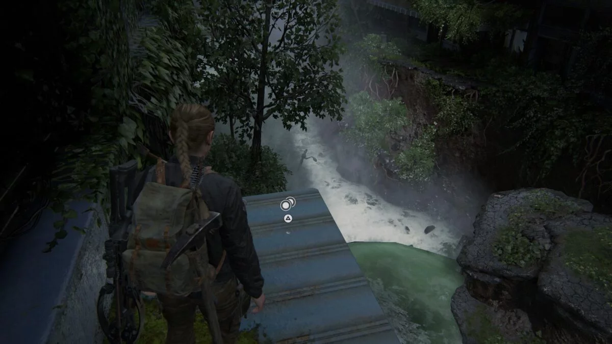 Abby steht in The Last of Us 2 vor der Münze "Colorado".