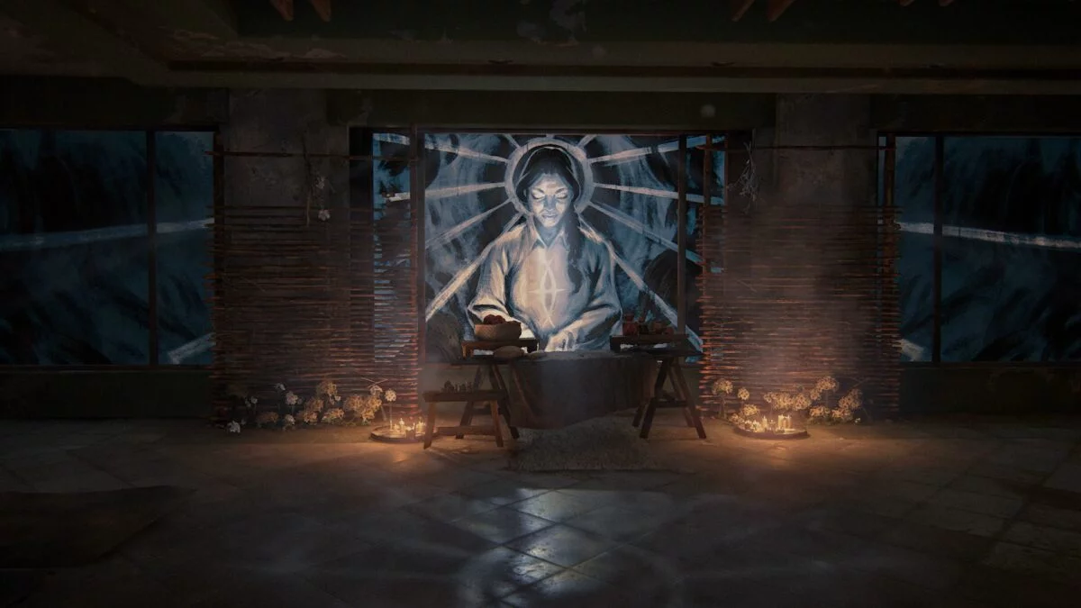 Ein Seraphiten-Altar in The Last of Us 2.
