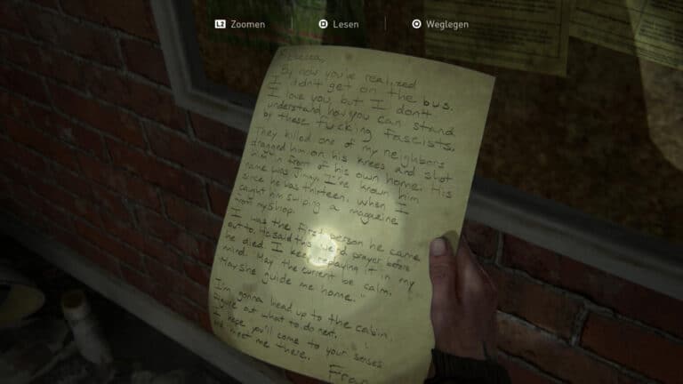The artifact Fran´s Refusal in The Last of Us 2
