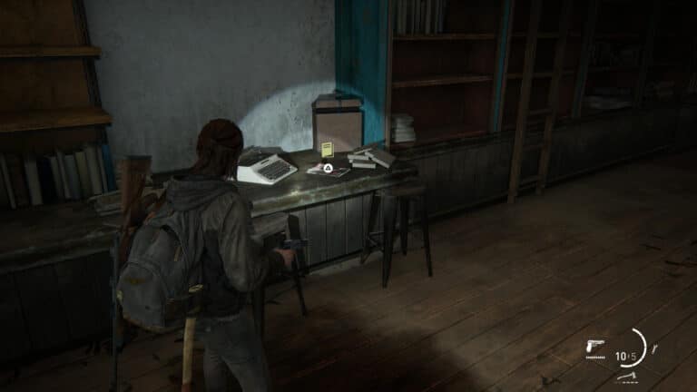 The training manual stealth lies next to the typewriter in the coffee bar.