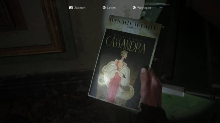 The artifact Program For Cassandra The Last of Us 2.