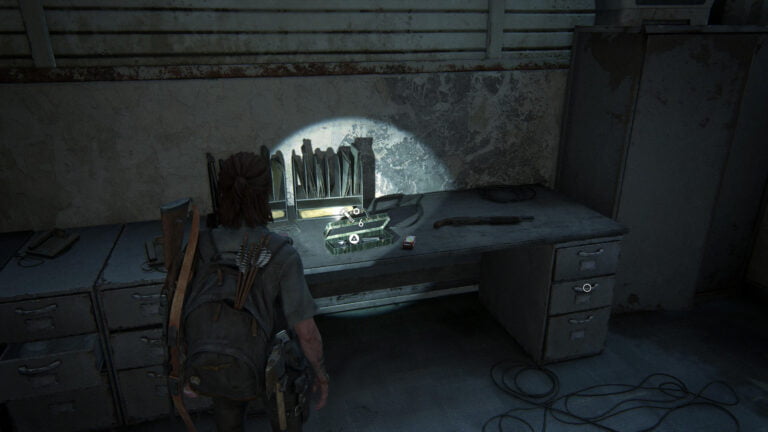 6 Upgrade-Teile im Büro der Lobby im Seattle Conference Center in The Last of Us 2.