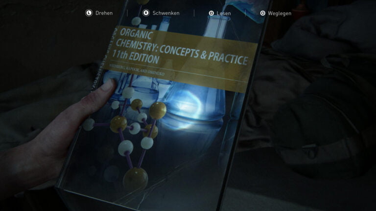 Das Trainingsbuch "Sprengstoff"in The Last of Us 2.
