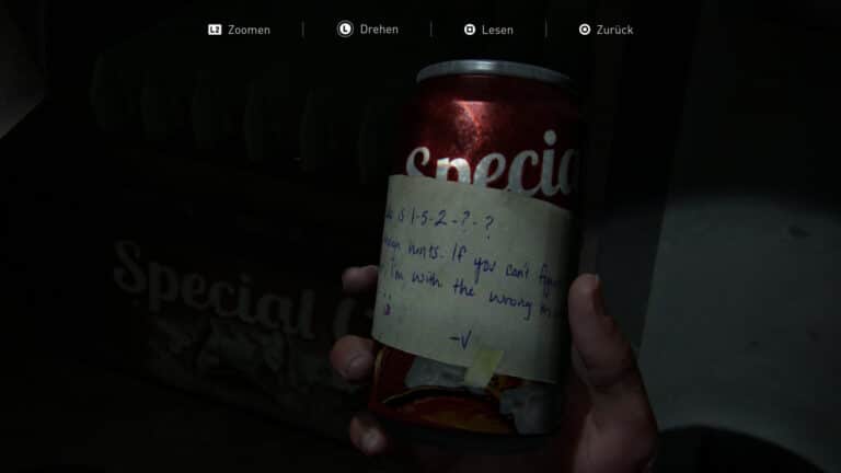 The artifact Soda Can Note in The Last of Us 2.
