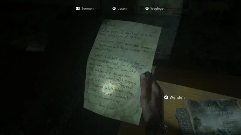 Das Artefakt "Boris Geständnis" in The Last of Us 2.