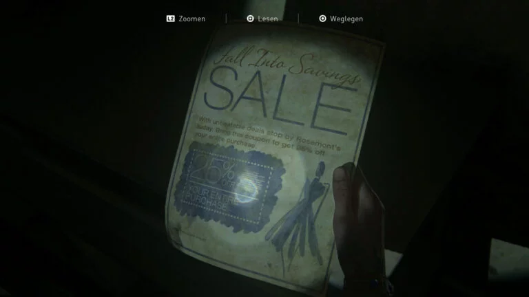 Das Artefakt "Rosemonts Flyer" in The Last of Us 2