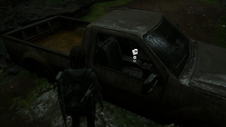 Die Sammelkarte Wachumero in einem Pick-up in The Last of Us 2