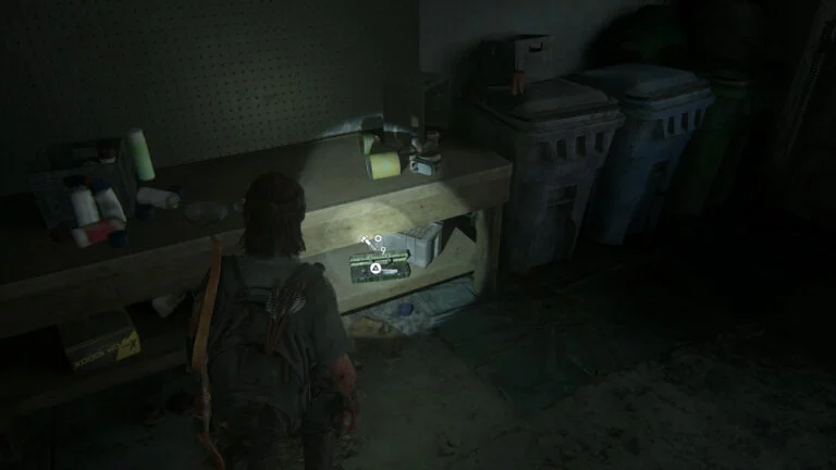 9 Upgrade-Teile in der Garage von Boris' Haus in The Last of Us 2