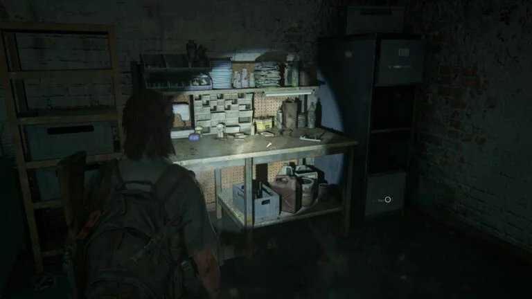 Werkbank im keller von Rosemont in The Last of Us 2