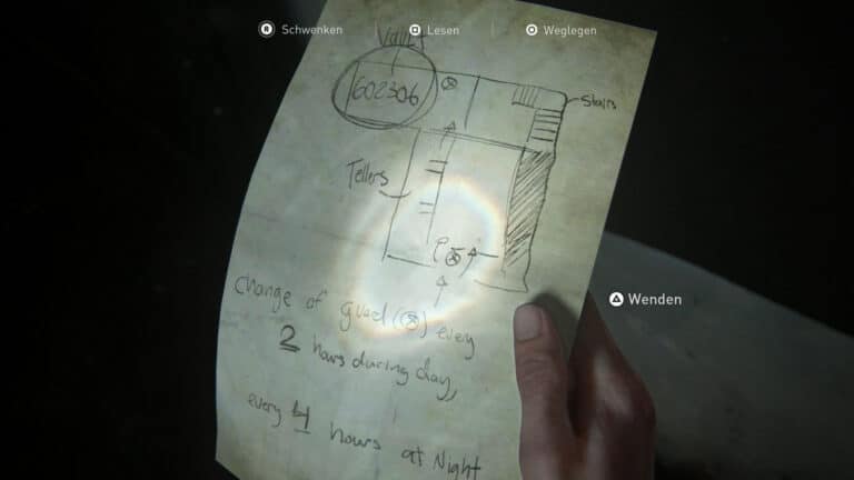 The artifact Bank Heist Plans in The Last of Us 2.