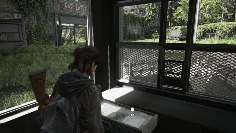 Im Wachhäuschen in The Last of Us 2 liegt das Artefakt FEDRA-Volkszählungsdokument in der Schublade