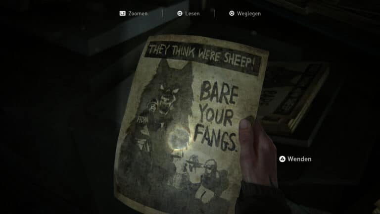 Das Artefakt Kommt zur WLF-Notiz in The Last of Us 2