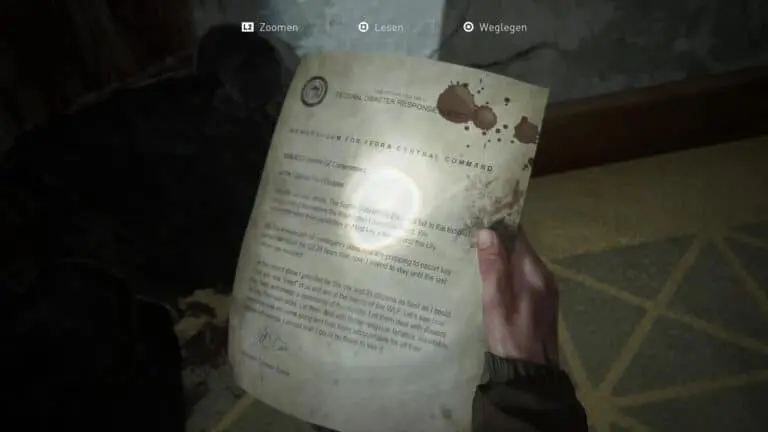 Das Artefakt Letzter Bericht von Lt. Torres in The Last of Us 2