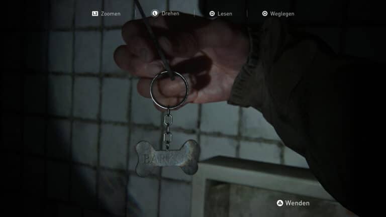 Das Artefakt Schlüssel zur Tierhandlung in The Last of Us 2