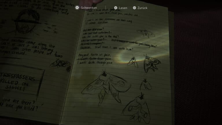 Journal Entry in the Rabbi´s office in The Last of Us 2.