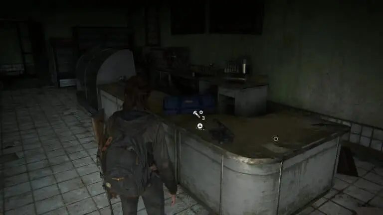 Upgrade-Teile auf Tresen im Ruston Coffee Shop in The Last of Us 2.