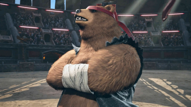 Tekken 8: Kuma trägt Heihachi's Outfit.