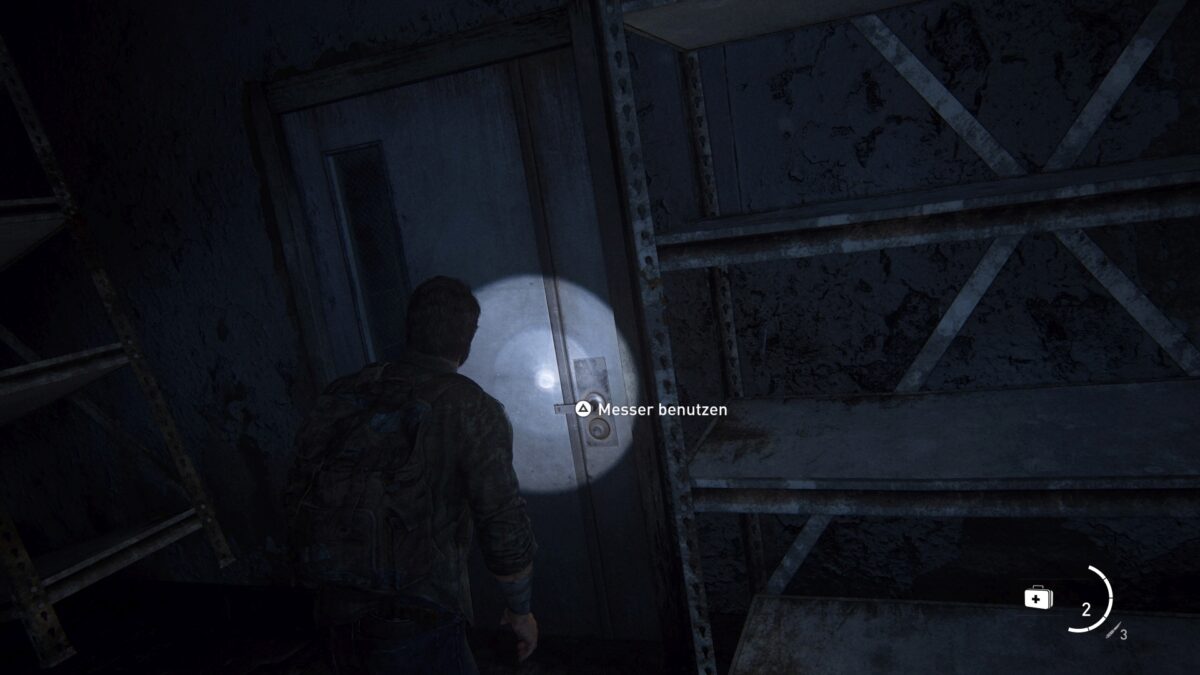 Die erste verschlossene Tür in The Last of Us Part 1. 