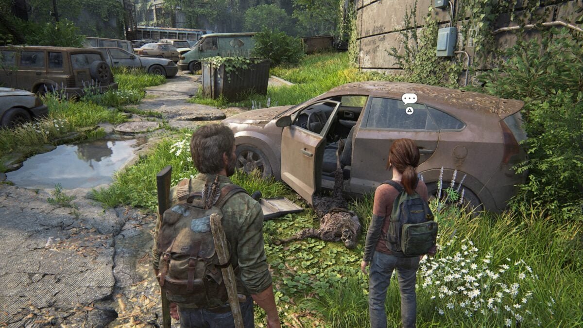 Das nächste freiwillige Gespräch führt ihr mit Ellie an diesem Autowrack.