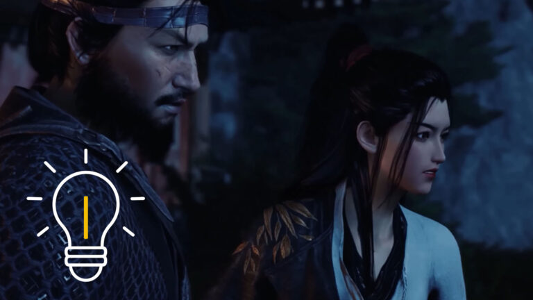 A man is standing next to a young woman. Both are looking in one direction.