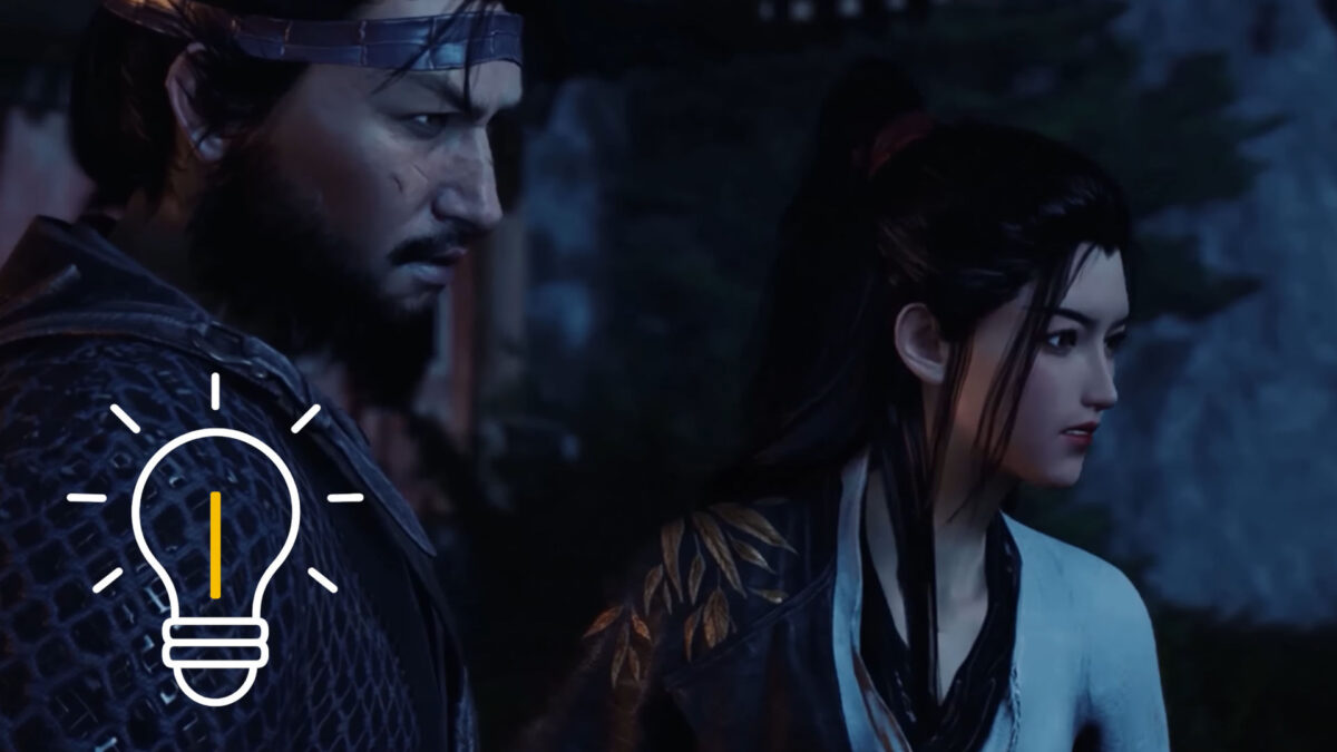 Ein Mann steht neben einer jungen Frau. Beide schauen in eine Richtung.