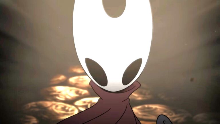Die Hauptfigur aus Hollow Knight: Silksong.