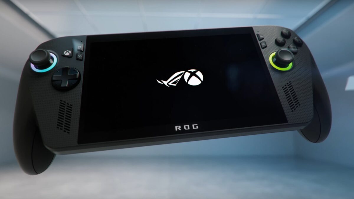 Die Gesamtansicht des Xbox ROG Ally.