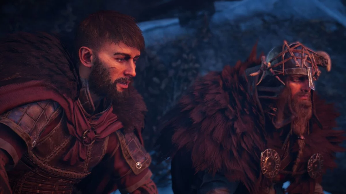 Vili und Eivor unterhalten sich in Assassin's Creed Valhalla.