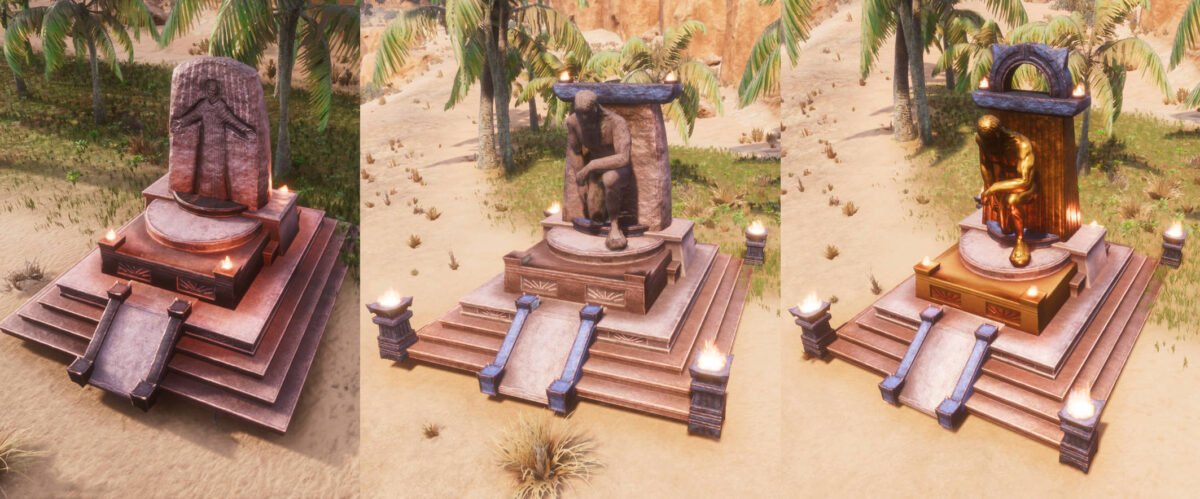 Conan Exiles Mitra-Altar in allen drei Stufen