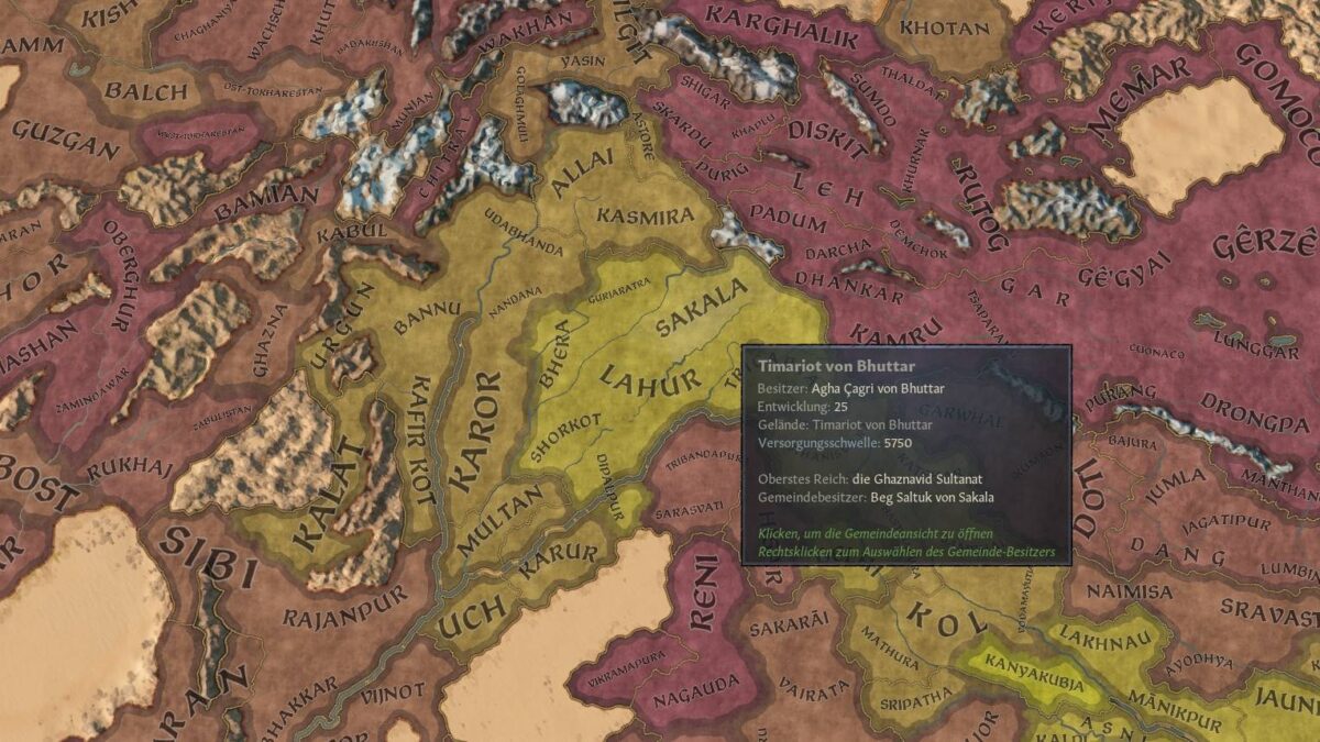 Crusader Kings 3 Grafschafts-Entwicklungs-Übersichtskarte