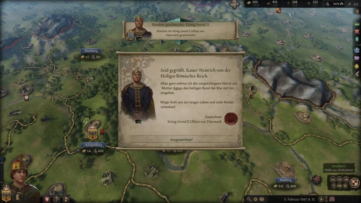 Crusader Kings 3 Marriage proposal is accepted by future husband