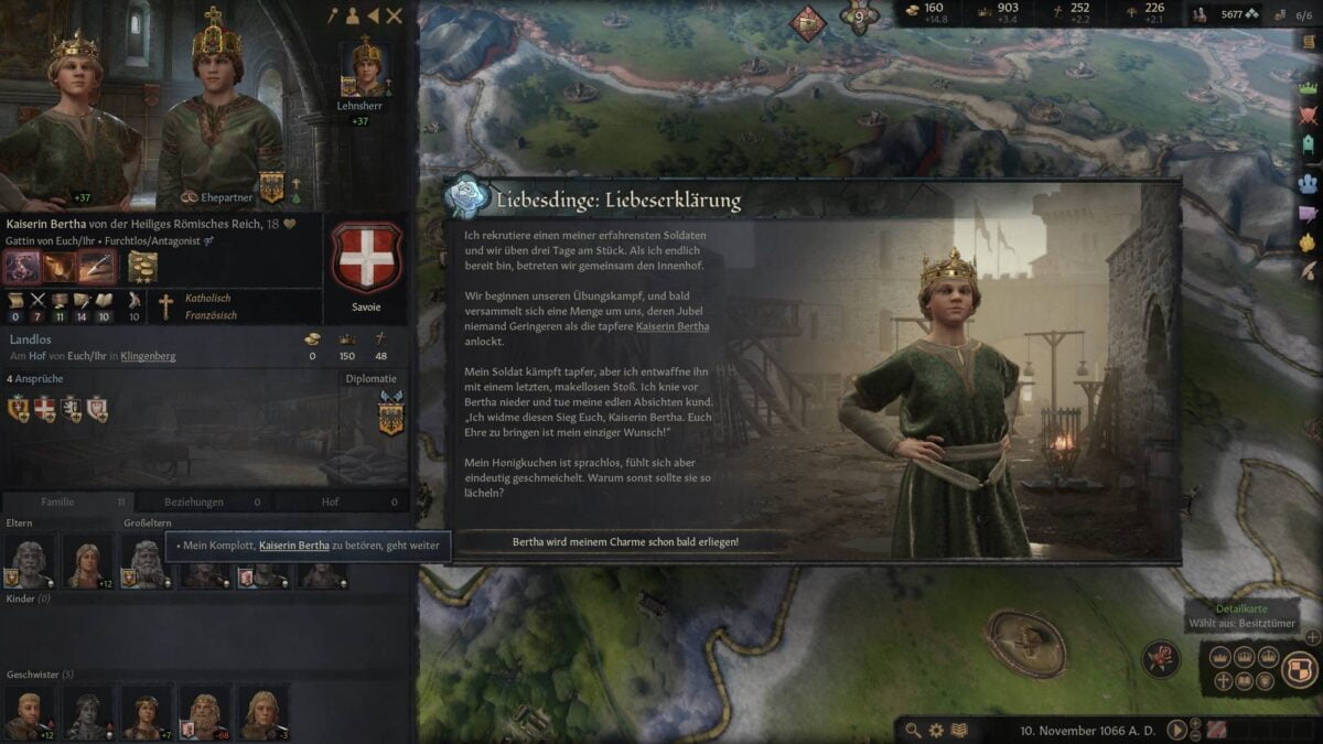 Crusader Kings 3 Event window for a faked training fight