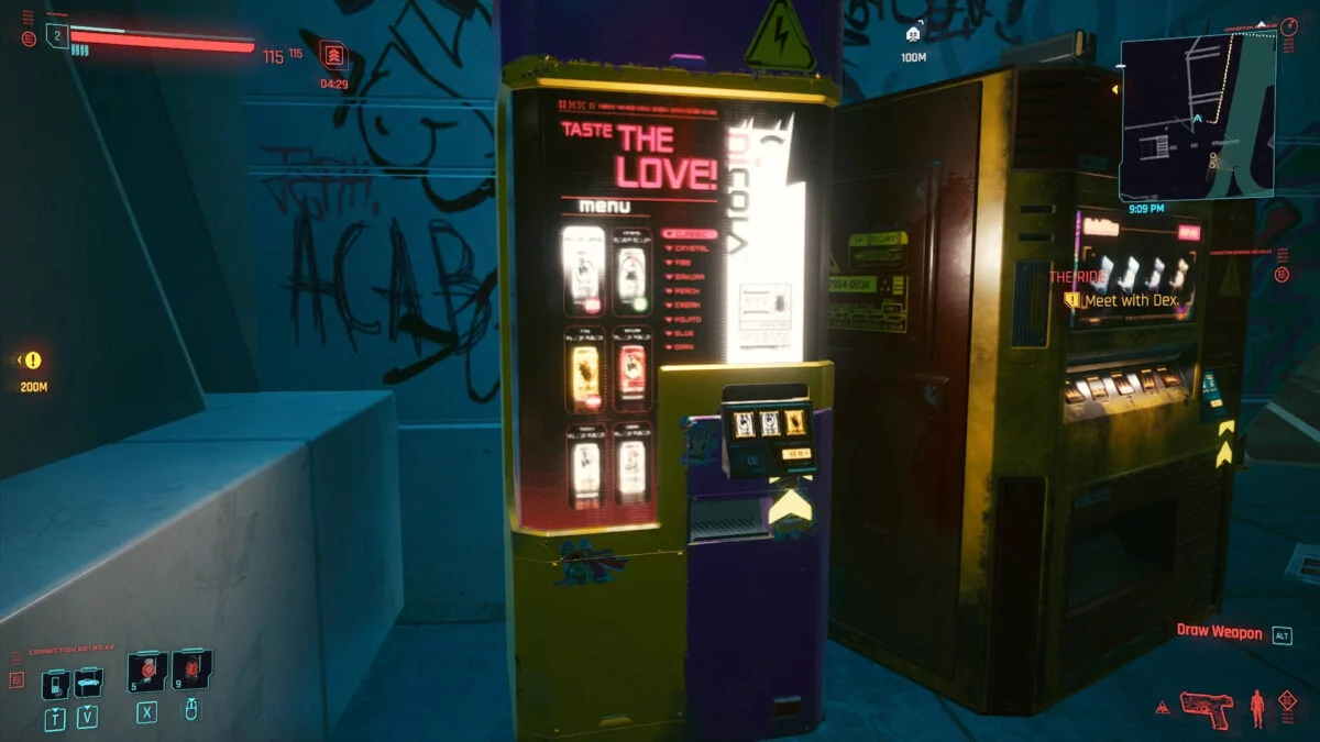 Cyberpunk 2077 Money Making Guide beverage vending machine