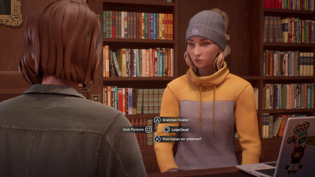 Loretta schaut gespannt zu Max.